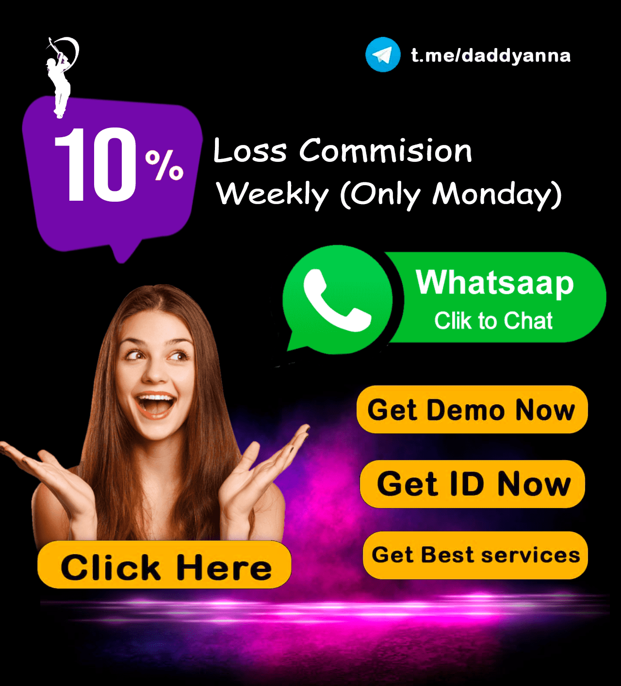 Daddyanna Online Cricket ID