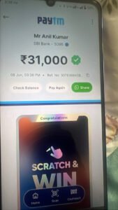 DaddyAnna 10 minute UPI withdrawal proof May 2026 Cricket ID